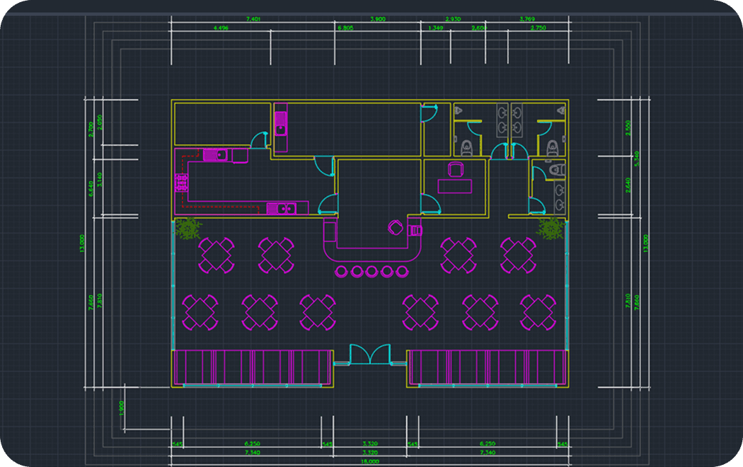 AutoCAD floor plan